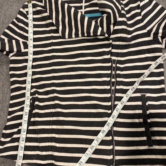 Gap Striped Moto Style Zip Blazer Jacket EUC - Picture 12 of 12